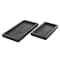 Black Marble Minimalistic Slim Textured Trays, 2ct.